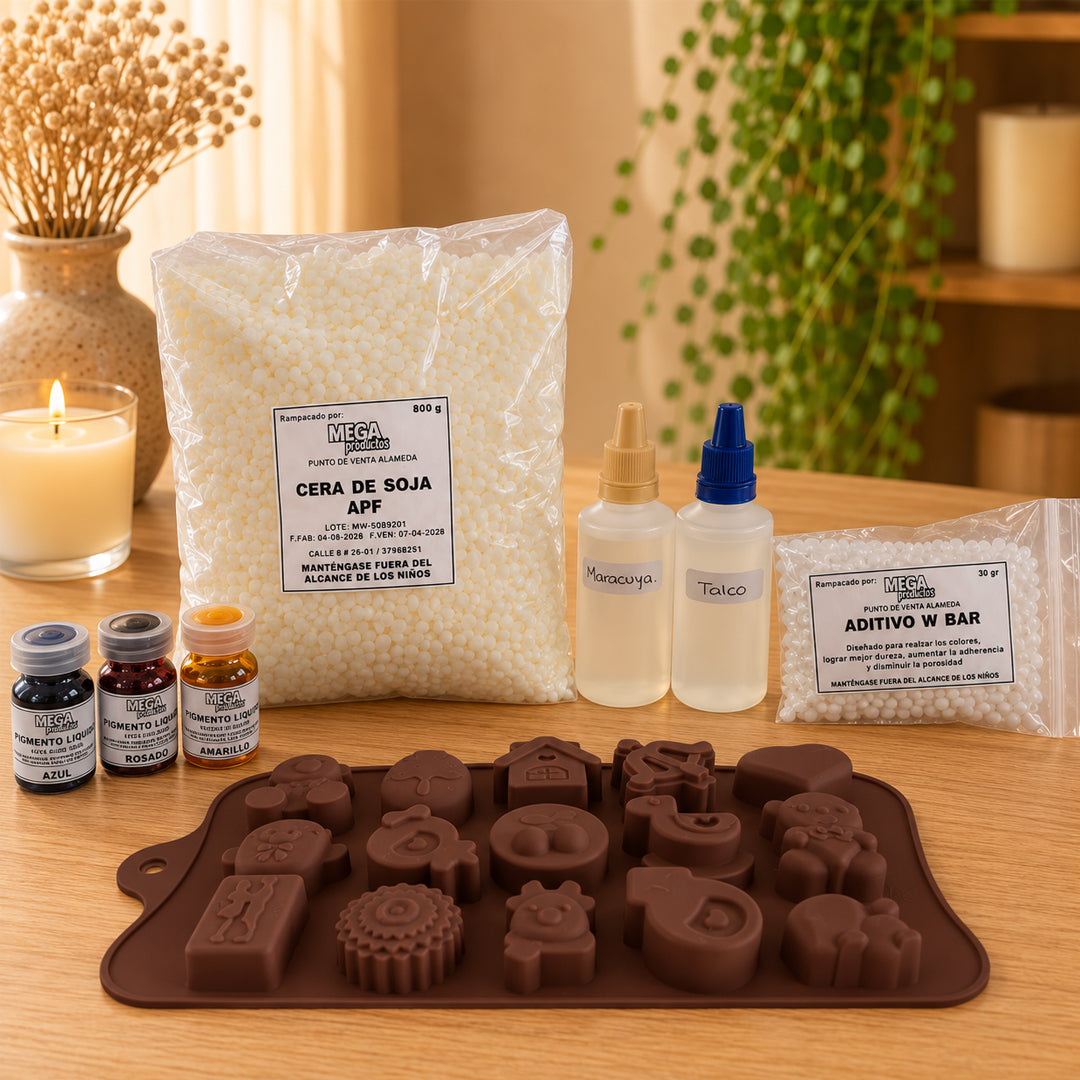 Kit Aromas y Creatividad – Wax Melts y Velas en Molde